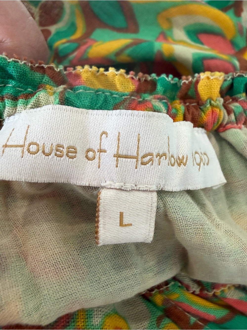 House of Harlow Cotton Gauze Tiered Sleeveless Maxi Dress Size Large 36841 - Picture 11 of 16
